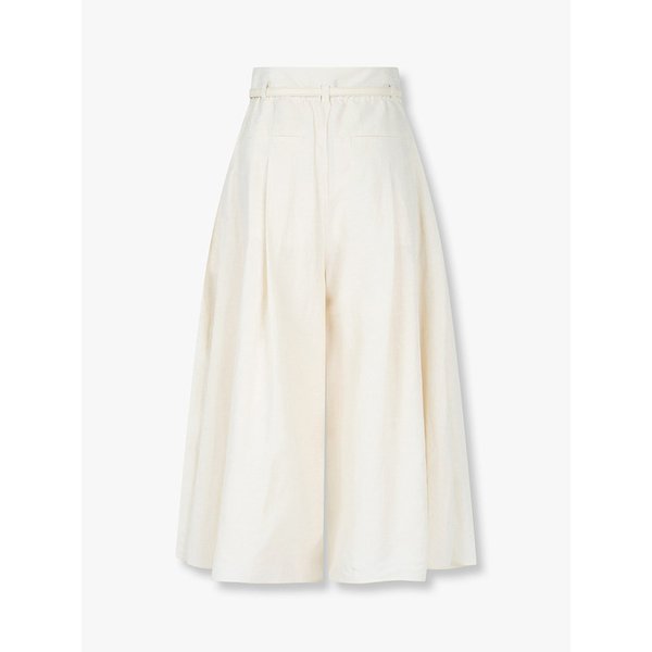 투 턱 벨티드 와이드 팬츠_아이보리 7116230403