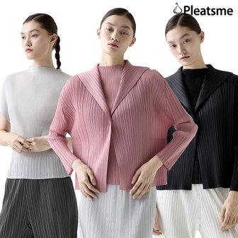 플리츠미 [런칭가139,000원] 25SS 플리츠미  카라 재킷 셋업 2종