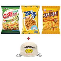 크라운 스마일가방 야채타임 70g 죠리퐁 74g 쟈키70g (S9119975)