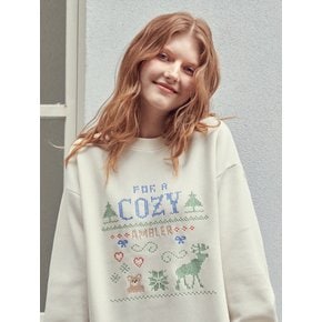 Cozy day Nordic Sweatshirt AMM1219 (Ivory)