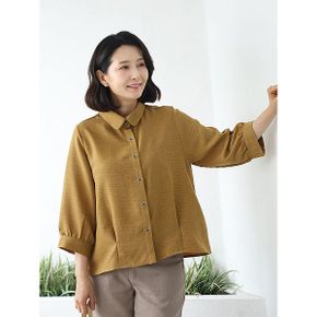 T57515 에그쉘 라운드 퍼프 7부블라우스 60대엄마옷_P421513319