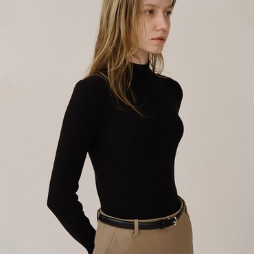 킨더살몬 Turtleneck Black