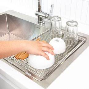 스텐304 정리용품 물빠짐 식기건조대 싱크렉 플레이트(드라잉존)