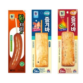 사조대림 냉장 매콤즐겨바 70g 10개+해물즐겨바 70g 10개+휠터치S 70g 10개