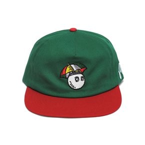 말본 엄브렐러 버킷 스냅백 그린 레드 MALBON Umbrella Snapback