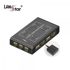 LANstar HDMI KVM 스위치 4포트 LS-HD4KVM-N