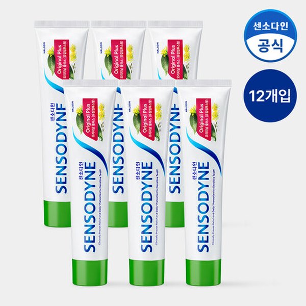 오리지날 플러스 민감성 치약 100g x12개