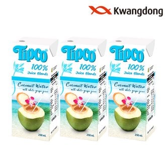 광동제약 [무료배송] 광동 팁코 코코넛워터 혼합주스 200ml x 24팩