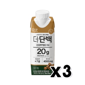 빙그레 더단백 커피 멸균팩 프로틴음료 250ml x 3개