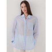 Sheer Stripe Shirt_3 color