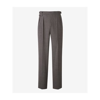 메버릭 ITALY WOOL 2PLEATS TROUSERS - HOUND TOOTH CHECK