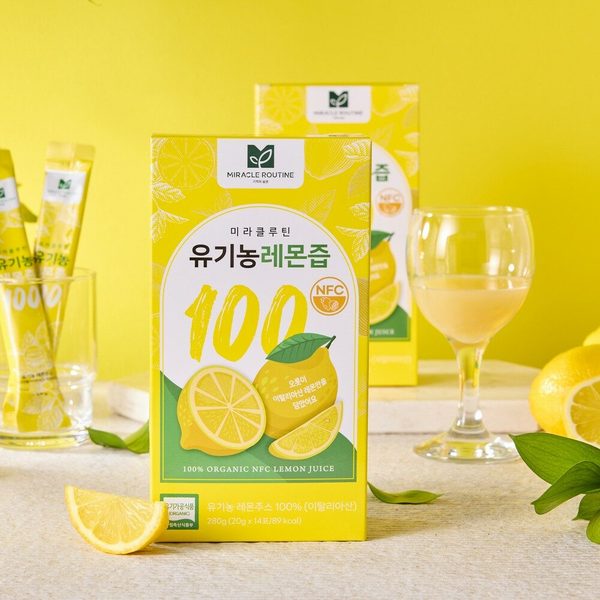 미라클루틴 100 유기농 NFC 레몬즙 14포