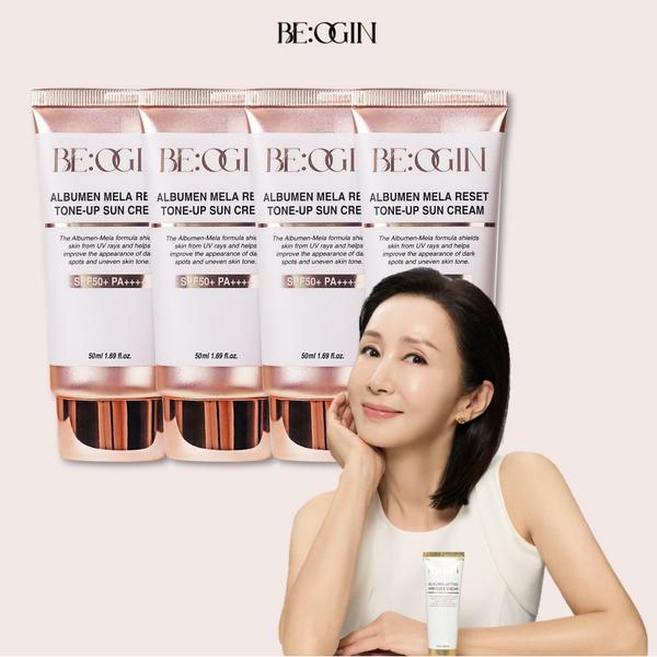[4개] 비오진 멜라리셋 톤업 선크림 50ml*4개