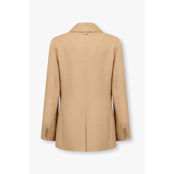 여성 울 블렌드 스트레치 더블 자켓 4625311507000