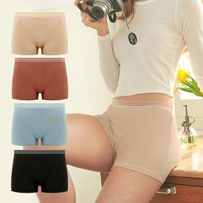 이지드로즈 여성 드로즈 이중 속단구조 속바지 팬티 자가드밴드 1매
