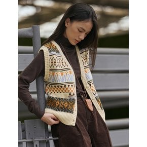 EXTRA FINE WOOL NORDIC VEST