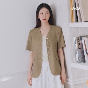 25SS 프렌치린넨 블렌디드 반팔 자켓