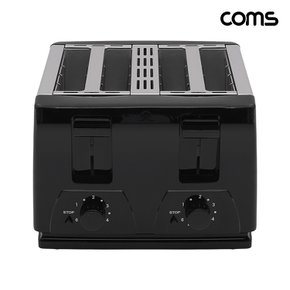 HJ396 Coms 4구 팝업 토스터기 6단계 굽기조절 토스트기 1300W