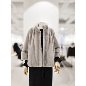 [파주점] [더아이잗컬렉션]밴드넥 숏 풀 밍크 자켓 CRBAFSF81