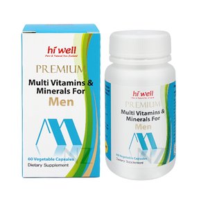 하이웰 프리미엄 남성용 멀티비타민&미네랄 60베지캡슐