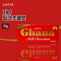 롯데칠성 가나 밀크 초콜릿(70g)