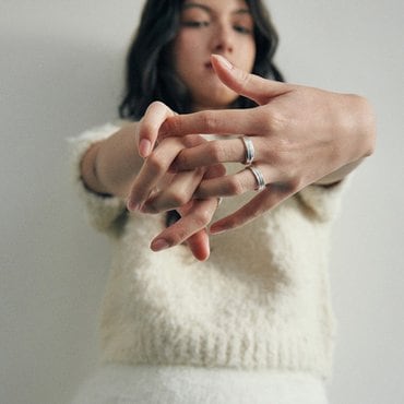 베흐트 [925 silver] Cinq.silver.215 / fin conto ring (54256)