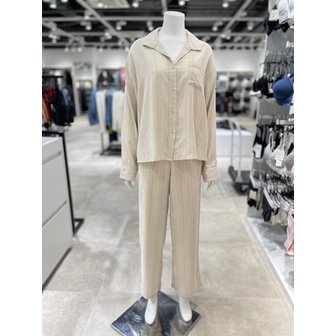 Calvin Klein Underwear [파주점] [CK언더웨어] 여성 모달 플란넬 라운지 플란넬 긴팔 셔츠 팬츠 세트 QS7476-WCI/QS7478-WCI