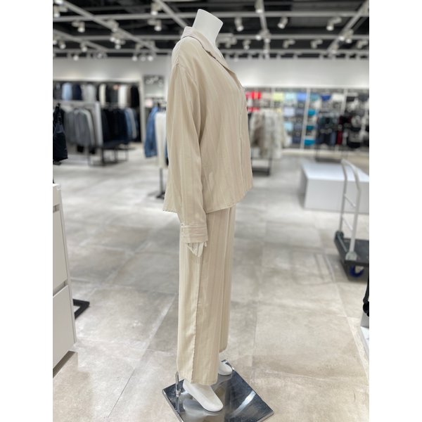 [파주점] [CK언더웨어] 여성 모달 플란넬 라운지 플란넬 긴팔 셔츠 팬츠 세트 QS7476-WCI/QS7478-WCI