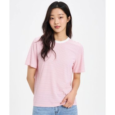 K2 KWM25242 여성 여름용 냉감 반팔 티셔츠 코드텐(CODE10) ICE 스트라이프 라운드 W (3355)