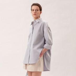 SS20 Oversized Cotton Shirt Blue