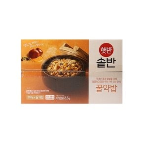 햇반 솥반 꿀약밥 210gx6