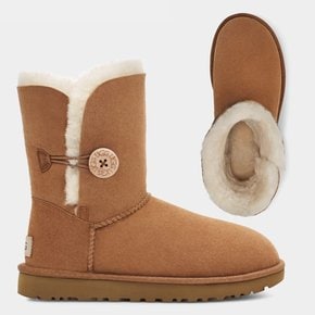 어그 미국 UGG 여성 베일리 버튼 II 양털 부츠 체스트넛