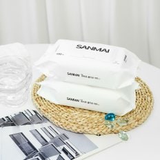  한스웰 SANMAI 저자극 라이트 물티슈 캡형 100매 20팩