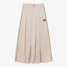 [노스페이스 공식] NK6NR31L 화이트라벨 여성 새틴 플레어 스커트_LIGHT BEIGE