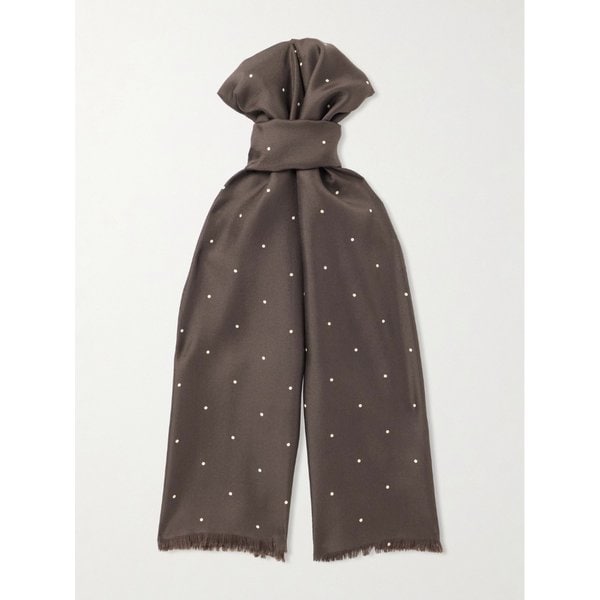 페이버브룩 폴카 도트 실크 트윌 스카프 46376663162990966