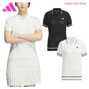 3135593 아디다스 골프 adidas Golf 웨어 레이디스 반소매 폴로 셔츠 IKJ63 CA3235533