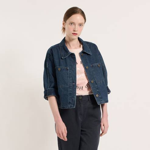 BCBG 데님 포켓 자켓 (B5M3G180)