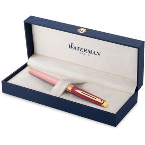 독일 워터맨 만년필 1819294 Waterman Hemisphere Fountain Pen Metal and Pink Lacquer with Go