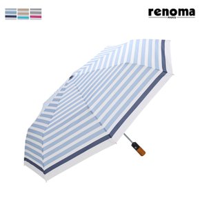 레노마 RSA2401 스프라이프 패턴 UV차단 90퍼센트 3단 완자동 우양산 RSA-2401 LE12