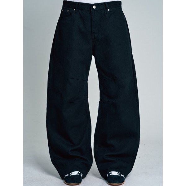 Curved Barrel Pants_Black