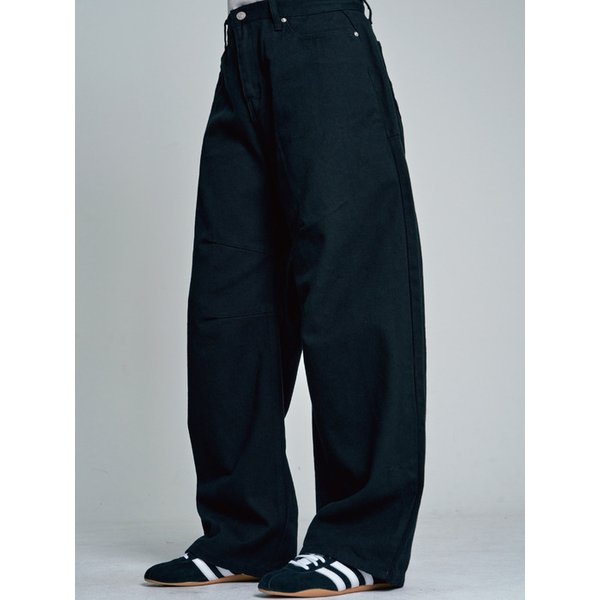 Curved Barrel Pants_Black