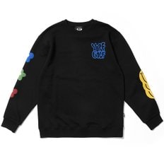 CREWNECK B RABBIT BLACK 욜프 크루넥 B 래빗 블랙