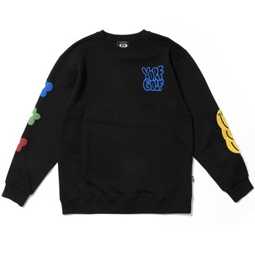 욜프 CREWNECK B RABBIT BLACK 욜프 크루넥 B 래빗 블랙