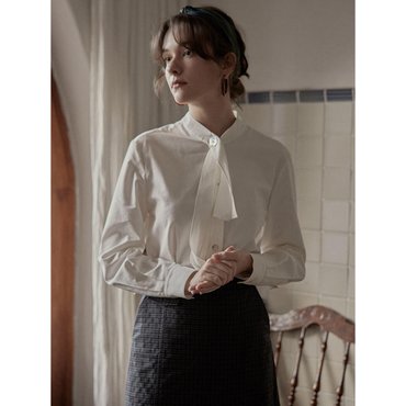 프라우드마리 PM_Elegance collarless shirt