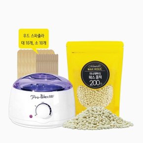 얼굴 인중 다리 셀프 왁싱 제모 워머기K-100 X홀릭200g  브라질리언 겨드랑이 종아리 팔 코털 제모크림