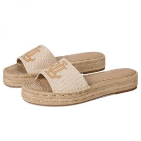 우먼 로렌 랄프 로렌 Polly Cross-dyed 캔버스 에스파드리유 - Natural/Buff 10656629