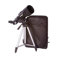 독일 Levenhuk 천체망원경 Skyline Travel 70 Portable Refractor Telescope with Backpack Comp