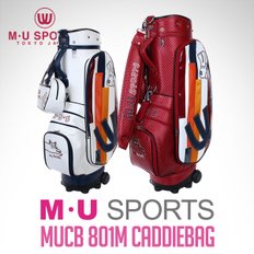 [2018년신제품]MU SPORTS 엠유 스포츠正品 MUCB801 폴리우레탄 바퀴달린 캐디백+파우치백