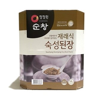  배동바지 청정원 순창 재래식된장14kg(말통) / 대용량