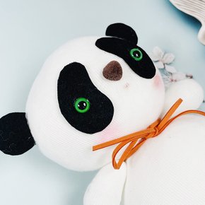 양말인형만들기 귀염둥이 팬더 푸공주 판다인형 (+실,바늘 포함)